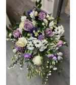 Lilac and White Sheaf funerals Flowers